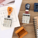 Month And Day Roller Seal Hand Account Date Seal Date roller stamp Wooden Stamp