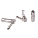 6.35mm L-shape Jack Right Angle Male Mono Plug Connector For Guitar Audio