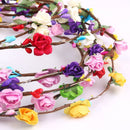 Crown Flower Light Up Headband Glowing LED Wreath Christmas Party Decoration