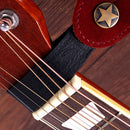 Leather Electric Guitar Strap Holder Button Safe Lock Belts for Bass Ukulele