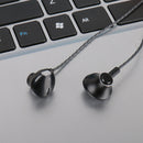 Sports Headphone Universal Phone Metal Headphones Ear Style(Black) Newly