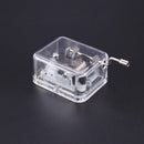 Metal Hand Crank Music Box Movement DIY Mechanical Box Craft Gifts (Clear) Newly