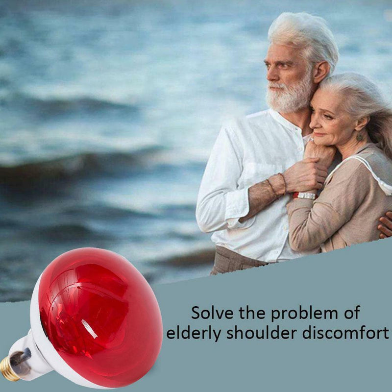 275W Infrared Red Heat Light Therapeutic Therapy Lamp Bulb Pain Relief
