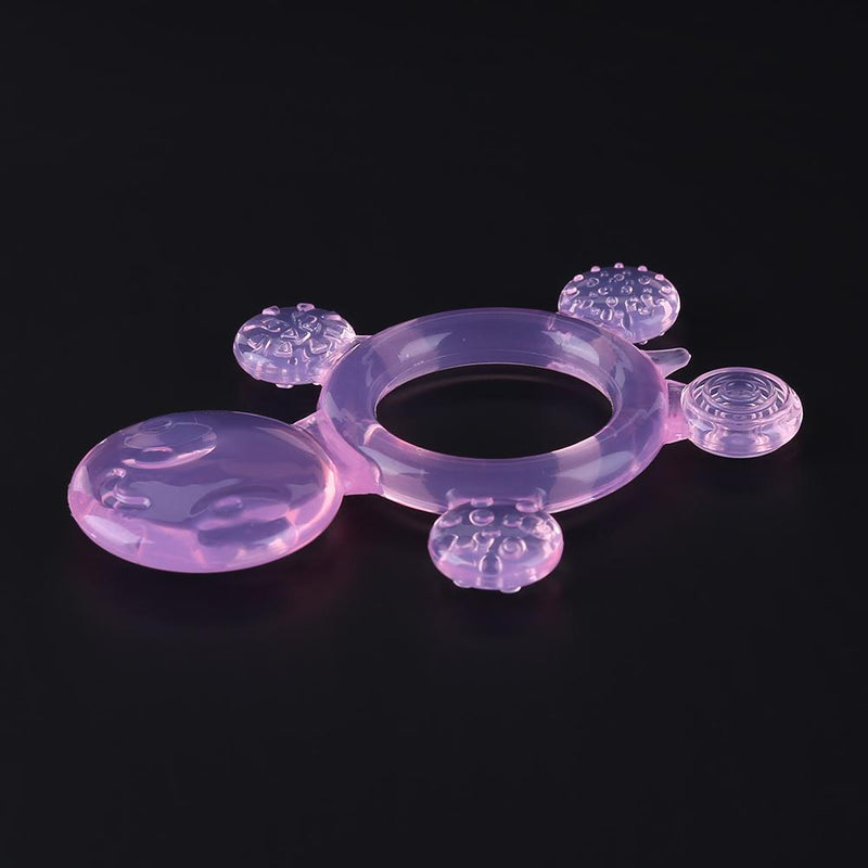 Cute Baby Teether Kids Silicone Teething Chewable Pacifier (Pink Tortoise) Newly