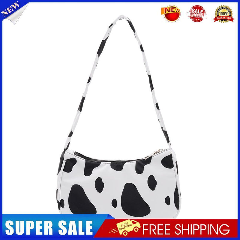 Cow Milk Printed Women Handbag Tote Female Casual Underarm Shoulder Bag (2)