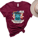 Independence Day Print Letter Tea (Wine Red L) T-Shirt