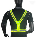 LED Reflective Running Vest, Women Men Warning Lights Safety Gear (Yellow) Newly