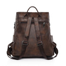 Unisex Backpack Waterproof Leather Large Capacity Travel Anti Theft Rucksacks