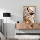Frameless Oil Paint By Numbers DIY Pastor Picture Craft Kit for Living Room