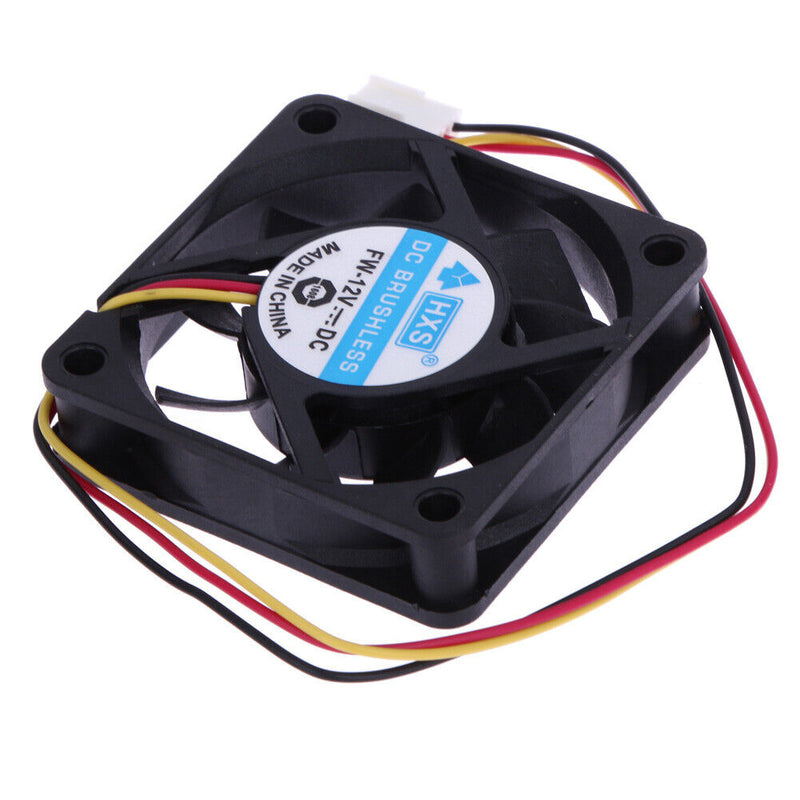 12V DC 6cm PC Cooling Portable Fan Ball Bearing 3 Pin Connector P4 Newly