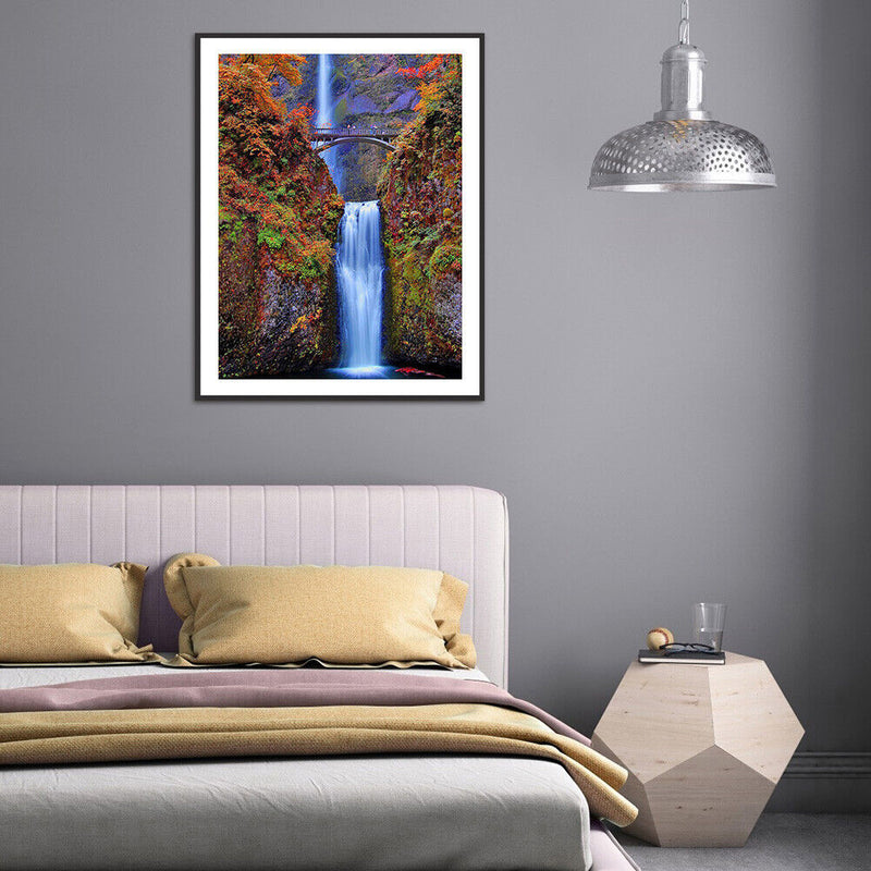 5D Diamond Painting Kit DIY Waterfall Full Round Drill Mosaic Home Decoration
