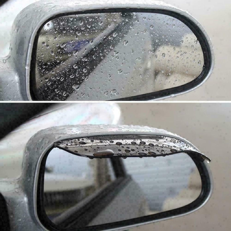 Black Front Car Accessories Rear View Side Mirror Visor Rain Sun Protector H7F7