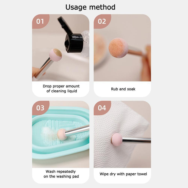 Woman Foundation Sponge Brush Soft Round Head Sponge Makeup Brushes Beauty To