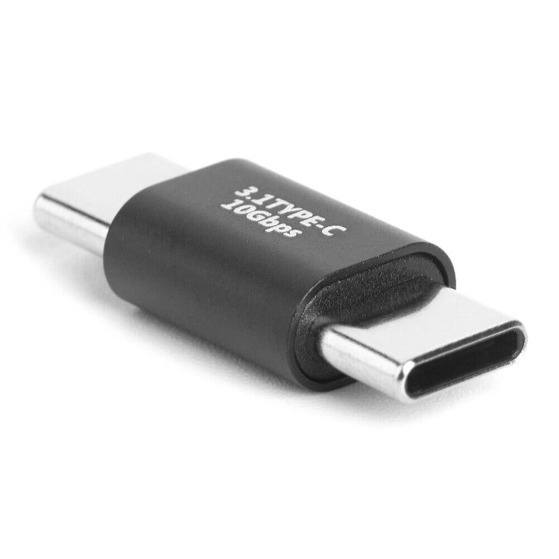 USB Type C to USB Type C Adapter 10Gbps 100W PD Male to Male Converter