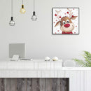 20x20cm Oil Paint By Numbers Christmas Elk Frameless Picture Crafts Home Decor