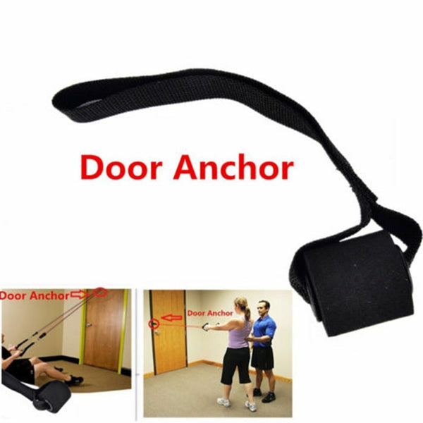 Exercise Yoga Home Fitness  Over Door Anchor Resistance Bands Elastic Band