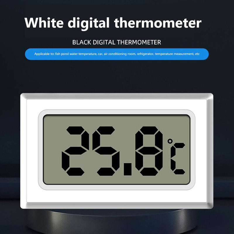 Aquarium LCD Digital Thermometer High Precision Temperature Meter (White)