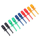 Round Shape Clamp Electronic Testing Test Probe Hook Clip Multimeter Lead Wire