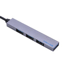 Type C HUB USB-C to 4 Port USB 2.0 Splitter Converter OTG Adapter (Grey)