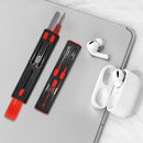 Telescopic Headphone Cleaning Pen Keyboard Earplugs Cleaner Brush (Black) Newly