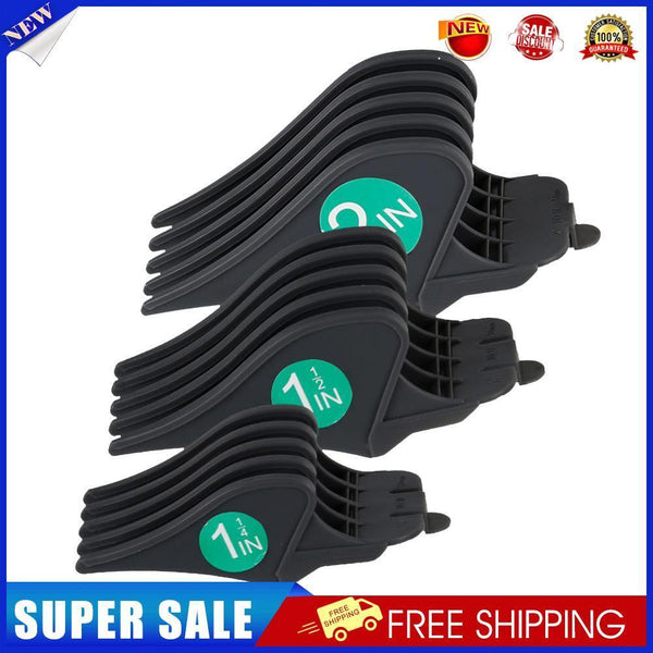 3pcs Profession Styling Limit Comb Barber Hair Trimmer Cutter Guide (Black)