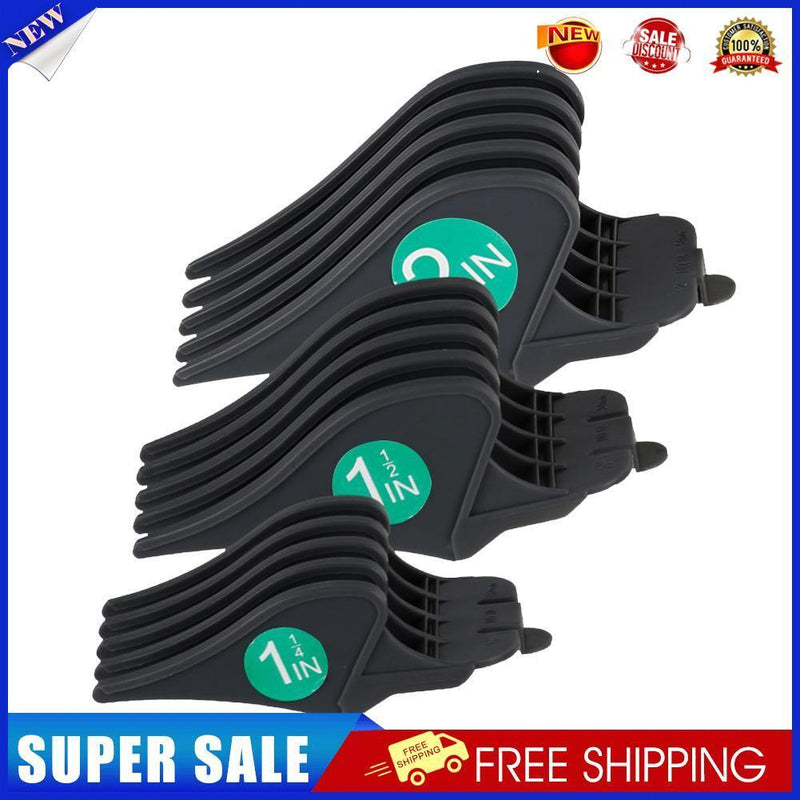 3pcs Profession Styling Limit Comb Barber Hair Trimmer Cutter Guide (Black)
