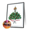 5D DIY Christmas Tree Dress Diamond Drawing Partial Special Shape Drill Kit