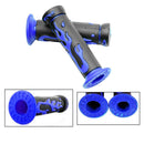 2pcs Blue Flame Soft TPR Universal Motorcycle Bicycle Handlebar Grips Hand