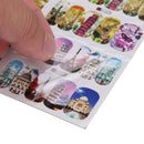 12 Patterns Water Decals Nail Art Transfer Stickers Big Sheet Manicure Decor
