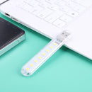 Mini Portable USB Book Light Bright Reading Lamp for Laptop (Yellow 8LED) Newly