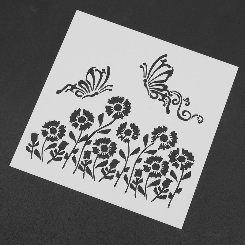 Plastic Cake Flower Spray Stencils DIY Mold Mould Fondant Template(PH-22)