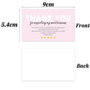 Card Thank You For Your Order Package Inserts Supporting Small Businesses