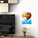 Photo Frame Molds - Love Heart Photo Display Tool Molds Kit with Holder