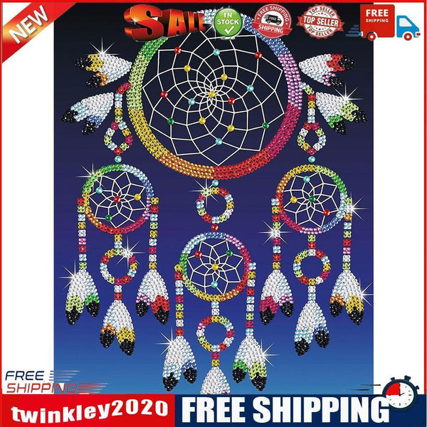 5D DIY Crystall Drill Diamond Painting Color Dream Catcher Mosaic Picture