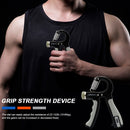 R-Shape Spring Hand Gripper Fitness Countable Hand Strength Grip (Gray) Newly