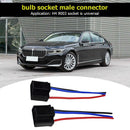 1 Pair H4 9003 Bulb Socket Female Adapter Connector for Headlight Fog Lamp