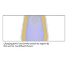 Portable Solar LED Magnetic Strap Light Running Safety Clip Lamp (Yellow)