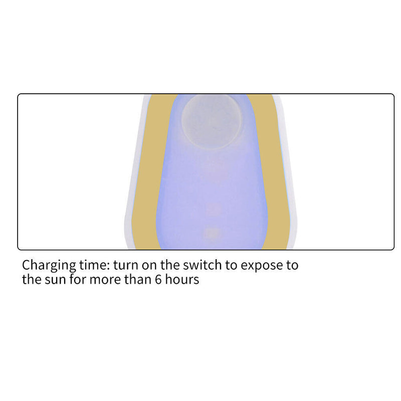 Portable Solar LED Magnetic Strap Light Running Safety Clip Lamp (Yellow)