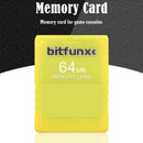 FMCB 1.966 Memory Card for Sony PS2 64MB Free McBoot Console Card (Yellow) Newly