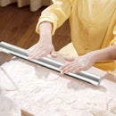 Stainless Steel Rolling Pin Non-stick Pastry Dough Kitchen Baking Tool (S)