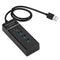 4 Port USB 3.0 Hub Super Speed 5Gbps Converter Cable Adapter for Laptop PC