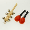 Musikinstrument Spielzeug Set Tamburin Maraca Triangle Bell