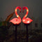 Solar Power LED Pink Bird Lawn Light Outdoor Garden Landscape Lamps (2pcs) Newly