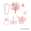 2pcs DIY Silicone Transparent Seals Stamps+Cutting Die for Album (MS-684)
