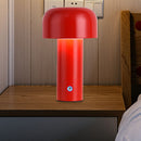 #A Mushroom Shaped Table Lamp Metal Rechargeable Bedside Desk Decorative Lights