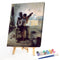 40x50cm Oil Paint By Numbers Learn Musical Instrument Frameless Picture Crafts