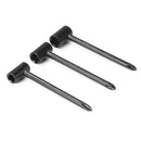 3pcs 7/8/6.35mm Guitar Pipe Hexagon Socket Metal Truss Rod Wrench (Black) Newly