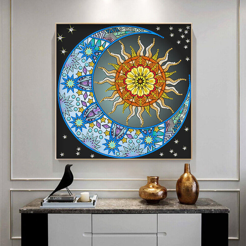 Diamond Painting Partial Special Drill Sun and Moon Picture of Rhinestone