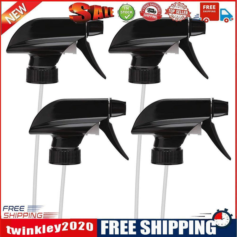 4pcs Mist Stream Sprayer Replacement Trigger Handheld Spray Nozzles (Black)