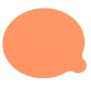 Circular Anti-skid Silicone Drink Coaster Placemats for Table Mats(Orange)